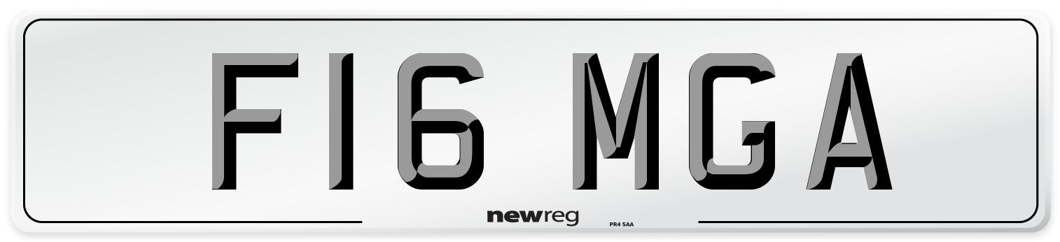 F16 MGA Number Plate from New Reg